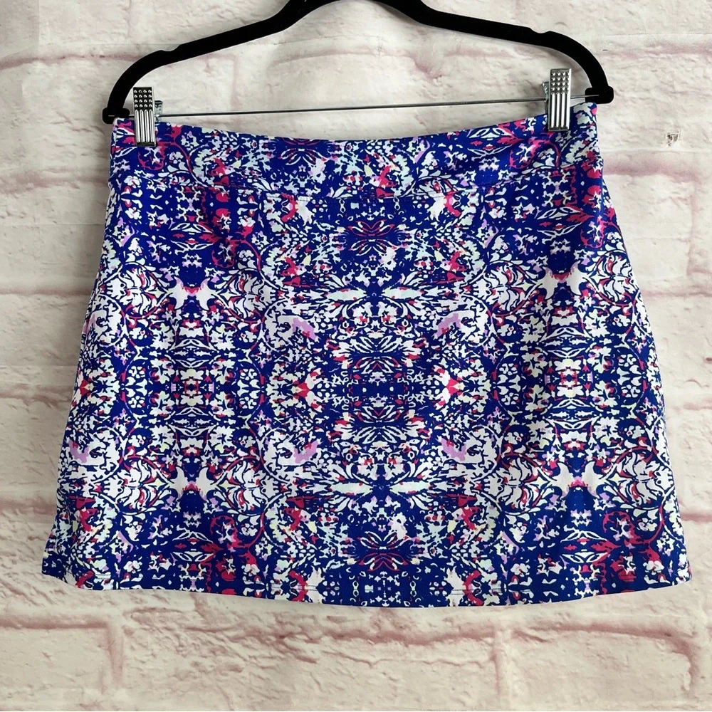 Tranquility by Colorado Clothing Blue A-Line Mini Skort Athletic Golf Walking
